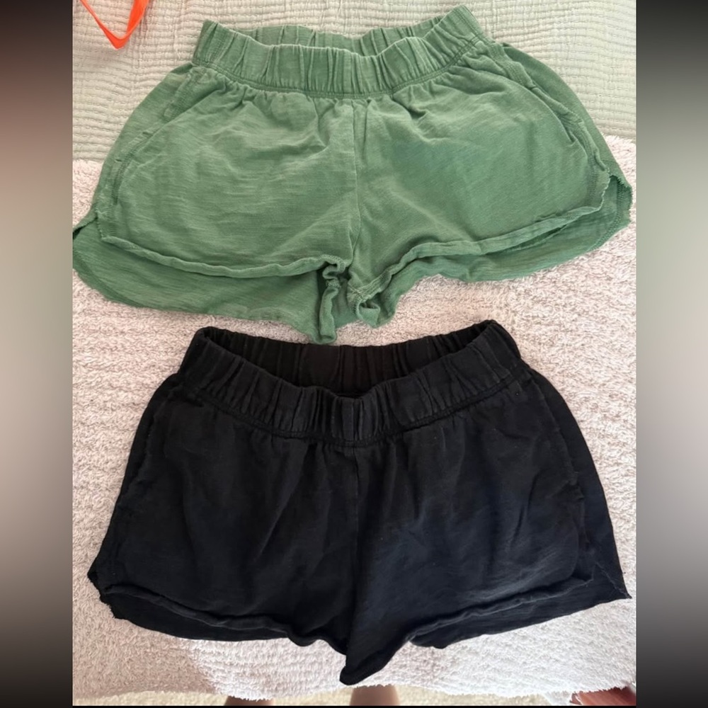 Victoria's Secret PINK Green and Black Athletic Shorts